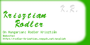 krisztian rodler business card