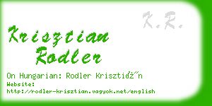 krisztian rodler business card